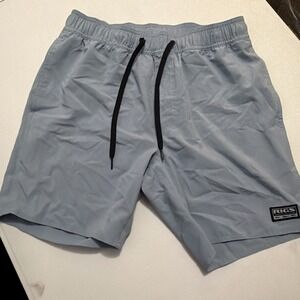 Rigs Performance Fishing Men's Shorts Light Blue Size Small